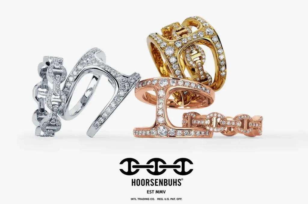 Hoorsenbuh's Silver, Gold, & Bronze Rings embedded With Diamonds