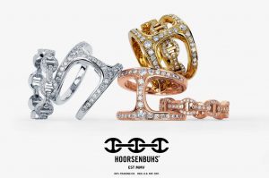 Hoorsenbuh's Silver, Gold, & Bronze Rings embedded With Diamonds